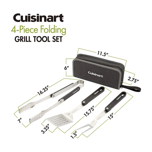 Cuisinart Outdoors® 4-Piece Folding Grill Tool Set - Cuisinart Outdoors® 4-Piece Folding Grill Tool Set - Image 7 of 9