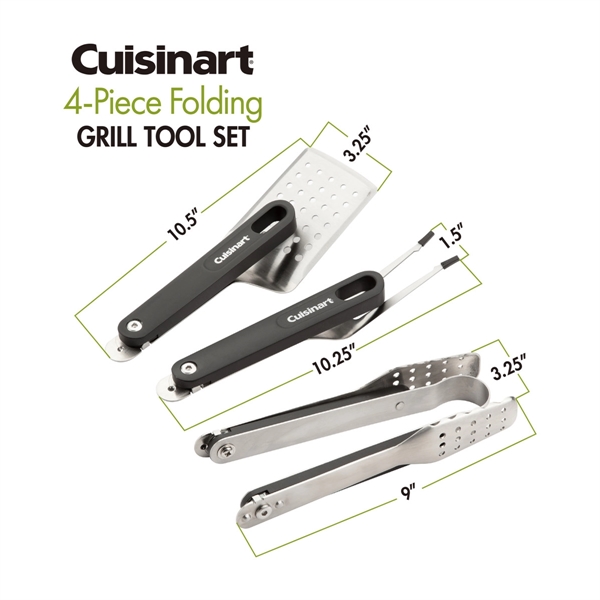 Cuisinart Outdoors® 4-Piece Folding Grill Tool Set - Cuisinart Outdoors® 4-Piece Folding Grill Tool Set - Image 8 of 9