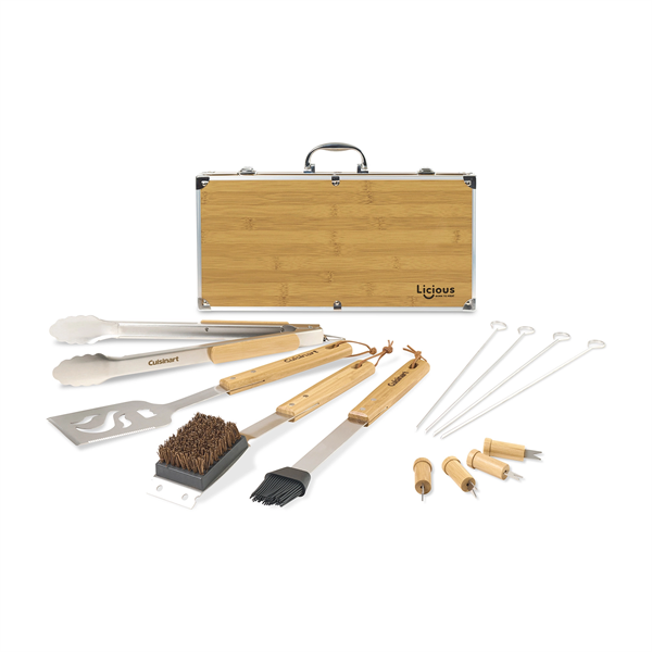 Cuisinart Outdoors® Bamboo 13 PC Grill Tool Set - Cuisinart Outdoors® Bamboo 13 PC Grill Tool Set - Image 0 of 7