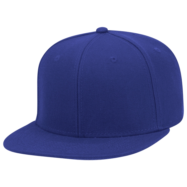 6 Panel Alternative Wool Twill Square Visor Snapback hat - 6 Panel Alternative Wool Twill Square Visor Snapback hat - Image 4 of 48