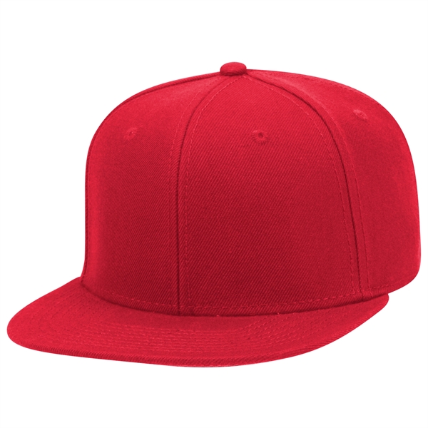 6 Panel Alternative Wool Twill Square Visor Snapback hat - 6 Panel Alternative Wool Twill Square Visor Snapback hat - Image 10 of 48