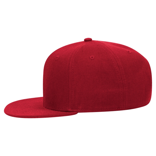 6 Panel Alternative Wool Twill Square Visor Snapback hat - 6 Panel Alternative Wool Twill Square Visor Snapback hat - Image 11 of 48