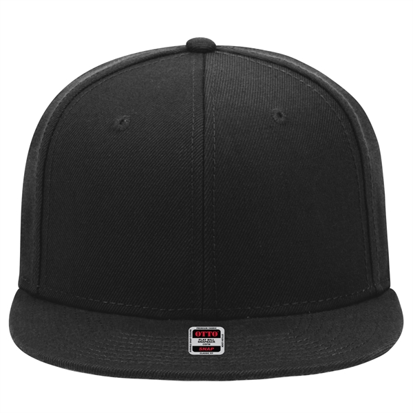 6 Panel Alternative Wool Twill Square Visor Snapback hat - 6 Panel Alternative Wool Twill Square Visor Snapback hat - Image 15 of 48