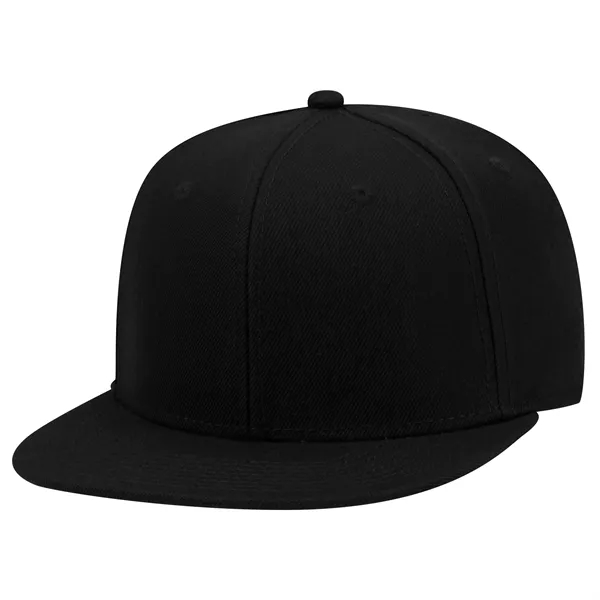 6 Panel Alternative Wool Twill Square Visor Snapback hat - 6 Panel Alternative Wool Twill Square Visor Snapback hat - Image 16 of 48