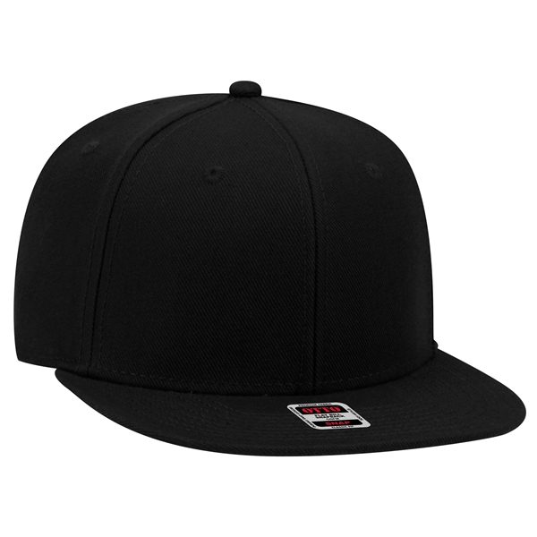 6 Panel Alternative Wool Twill Square Visor Snapback hat - 6 Panel Alternative Wool Twill Square Visor Snapback hat - Image 13 of 48