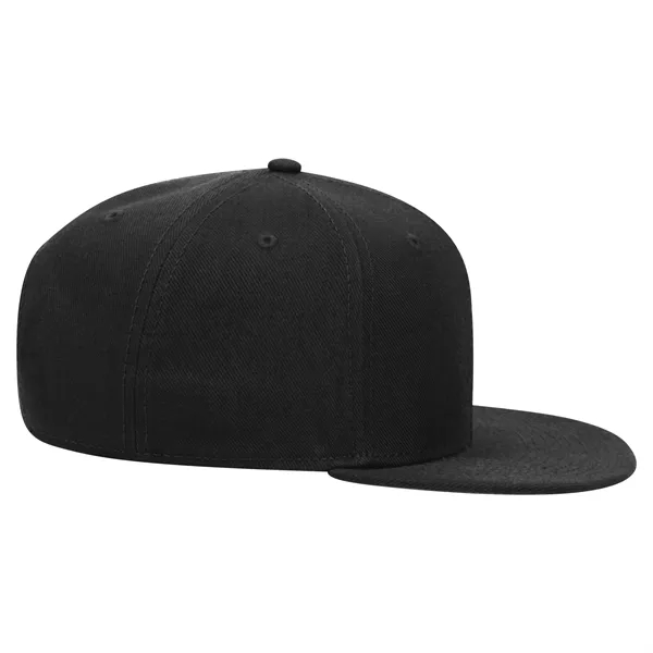 6 Panel Alternative Wool Twill Square Visor Snapback hat - 6 Panel Alternative Wool Twill Square Visor Snapback hat - Image 18 of 48