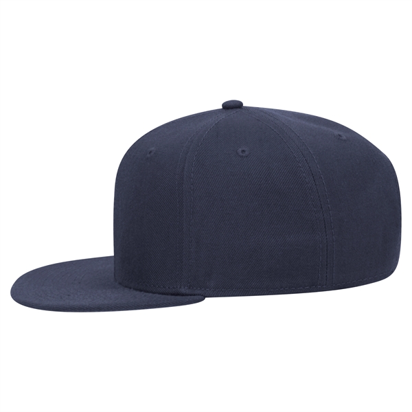 6 Panel Alternative Wool Twill Square Visor Snapback hat - 6 Panel Alternative Wool Twill Square Visor Snapback hat - Image 23 of 48