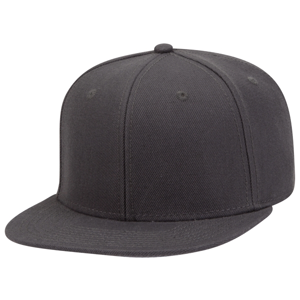 6 Panel Alternative Wool Twill Square Visor Snapback hat - 6 Panel Alternative Wool Twill Square Visor Snapback hat - Image 28 of 48