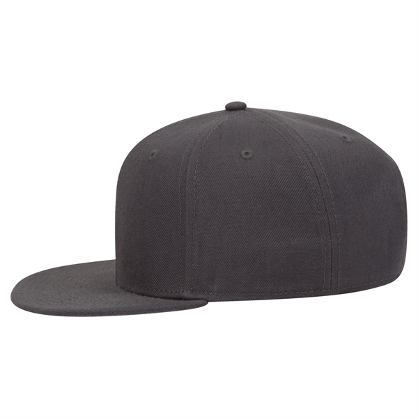 6 Panel Alternative Wool Twill Square Visor Snapback hat - 6 Panel Alternative Wool Twill Square Visor Snapback hat - Image 29 of 48