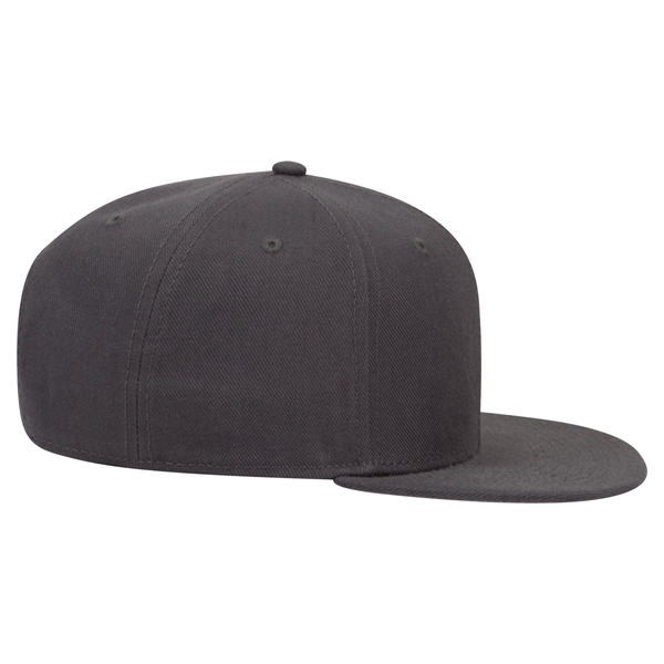 6 Panel Alternative Wool Twill Square Visor Snapback hat - 6 Panel Alternative Wool Twill Square Visor Snapback hat - Image 30 of 48