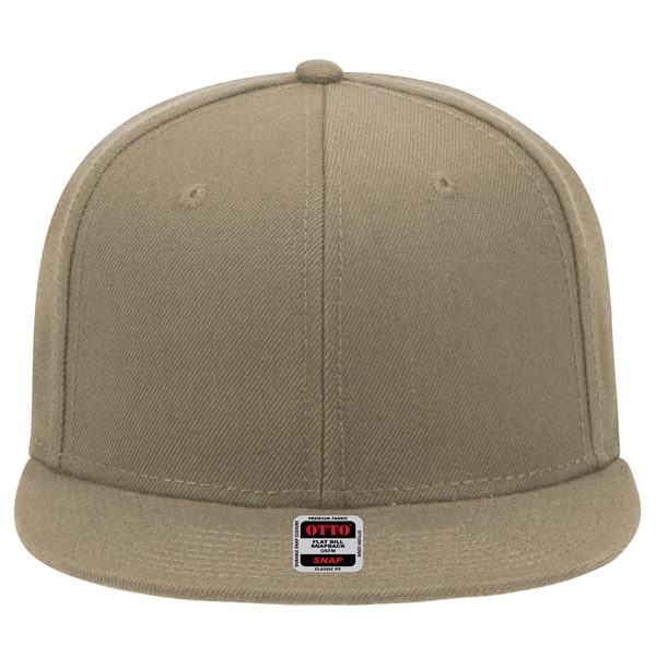 6 Panel Alternative Wool Twill Square Visor Snapback hat - 6 Panel Alternative Wool Twill Square Visor Snapback hat - Image 33 of 48