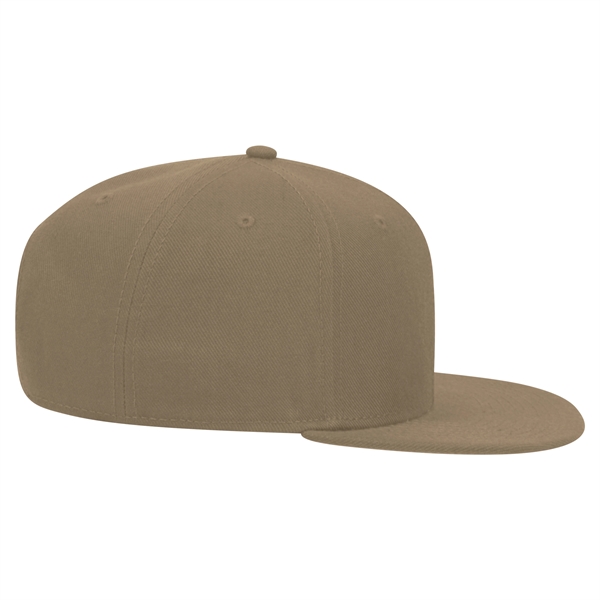 6 Panel Alternative Wool Twill Square Visor Snapback hat - 6 Panel Alternative Wool Twill Square Visor Snapback hat - Image 36 of 48