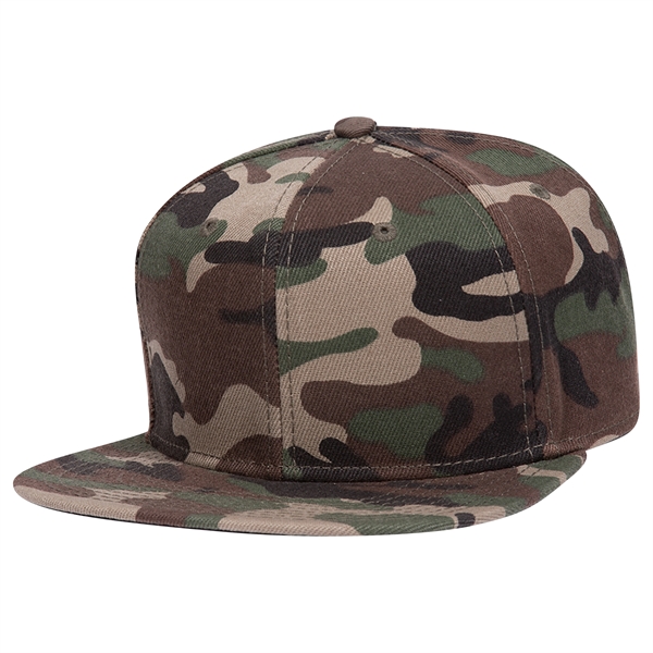 6 Panel Alternative Wool Twill Square Visor Snapback hat - 6 Panel Alternative Wool Twill Square Visor Snapback hat - Image 40 of 48
