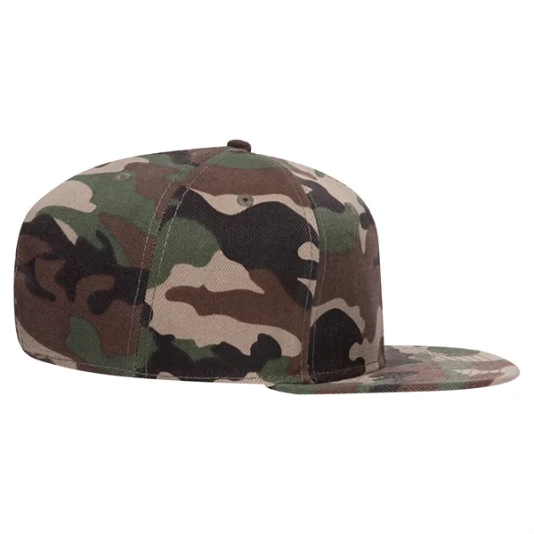6 Panel Alternative Wool Twill Square Visor Snapback hat - 6 Panel Alternative Wool Twill Square Visor Snapback hat - Image 42 of 48
