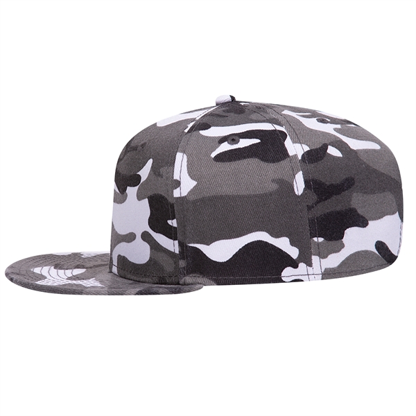 6 Panel Alternative Wool Twill Square Visor Snapback hat - 6 Panel Alternative Wool Twill Square Visor Snapback hat - Image 47 of 48