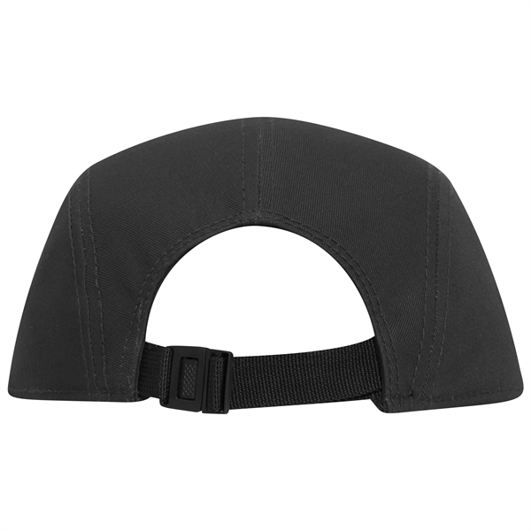 Cotton Twill Square Visor w/ Binding Trim 5 Panel Camper Hat - Cotton Twill Square Visor w/ Binding Trim 5 Panel Camper Hat - Image 2 of 27