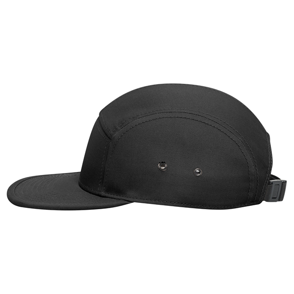 Cotton Twill Square Visor w/ Binding Trim 5 Panel Camper Hat - Cotton Twill Square Visor w/ Binding Trim 5 Panel Camper Hat - Image 5 of 27
