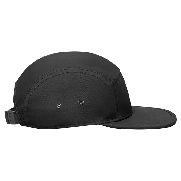 Cotton Twill Square Visor w/ Binding Trim 5 Panel Camper Hat - Cotton Twill Square Visor w/ Binding Trim 5 Panel Camper Hat - Image 6 of 27