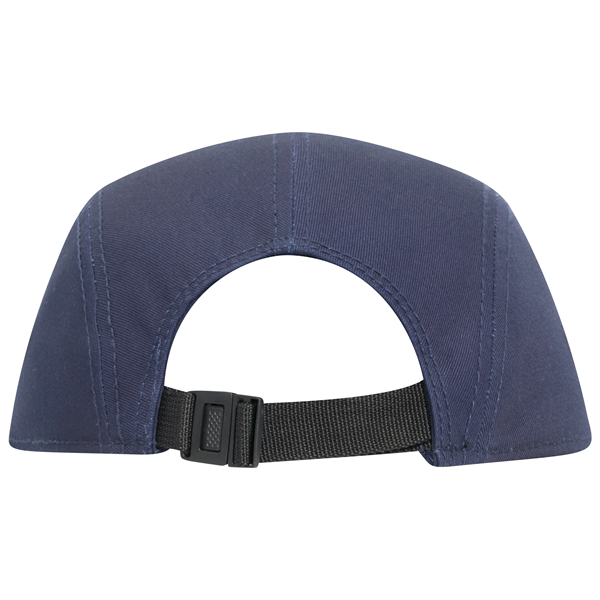 Cotton Twill Square Visor w/ Binding Trim 5 Panel Camper Hat - Cotton Twill Square Visor w/ Binding Trim 5 Panel Camper Hat - Image 9 of 27