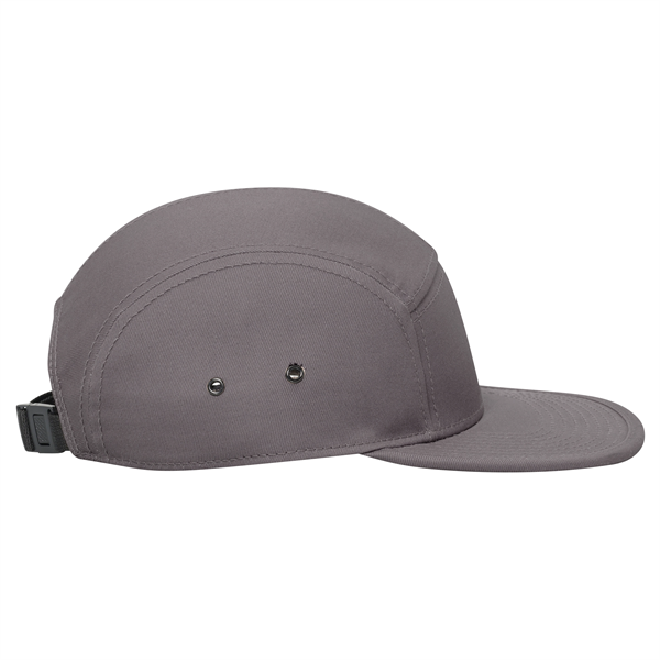 Cotton Twill Square Visor w/ Binding Trim 5 Panel Camper Hat - Cotton Twill Square Visor w/ Binding Trim 5 Panel Camper Hat - Image 20 of 27