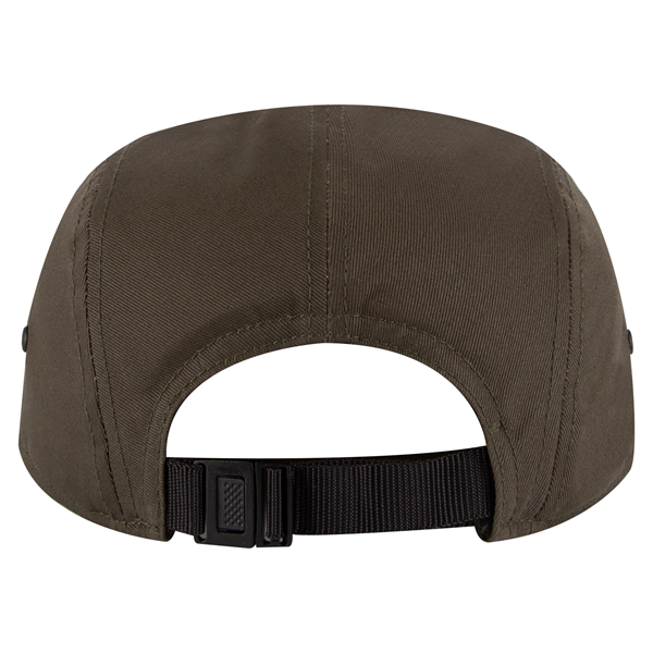 Cotton Twill Square Visor w/ Binding Trim 5 Panel Camper Hat - Cotton Twill Square Visor w/ Binding Trim 5 Panel Camper Hat - Image 23 of 27