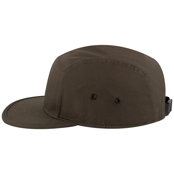 Cotton Twill Square Visor w/ Binding Trim 5 Panel Camper Hat - Cotton Twill Square Visor w/ Binding Trim 5 Panel Camper Hat - Image 26 of 27