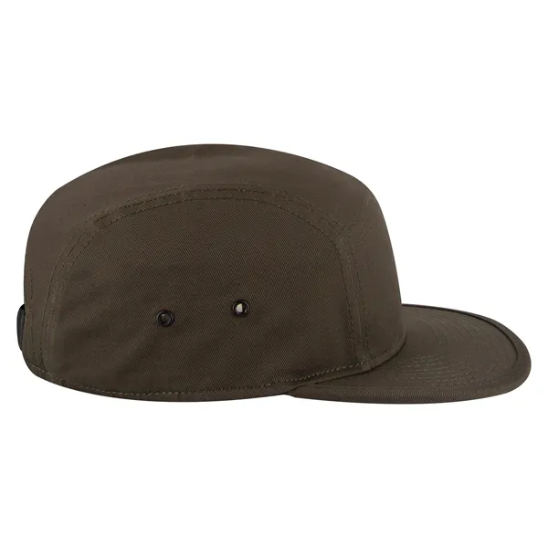Cotton Twill Square Visor w/ Binding Trim 5 Panel Camper Hat - Cotton Twill Square Visor w/ Binding Trim 5 Panel Camper Hat - Image 27 of 27