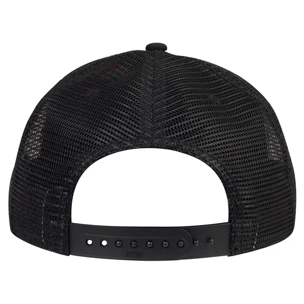 Cotton Twill Round Visor "SNAP" 5 Panel Mesh Back Hat - Cotton Twill Round Visor "SNAP" 5 Panel Mesh Back Hat - Image 2 of 31