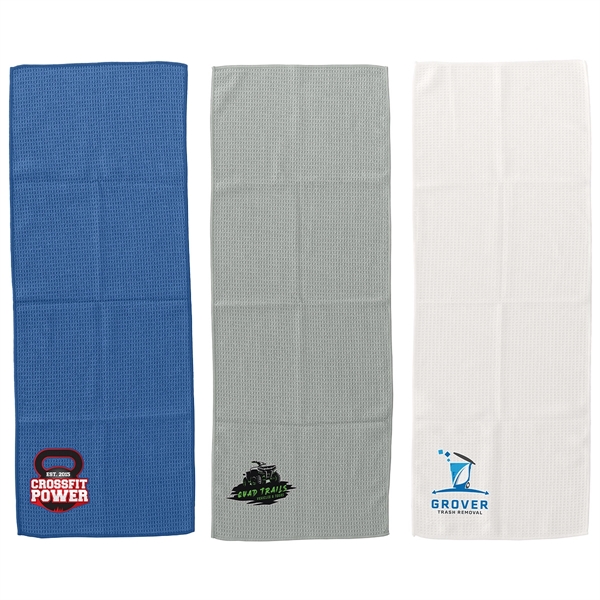 Gridiron 12- x 32- Waffle Microfiber Sports Towel - Gridiron 12- x 32- Waffle Microfiber Sports Towel - Image 0 of 3