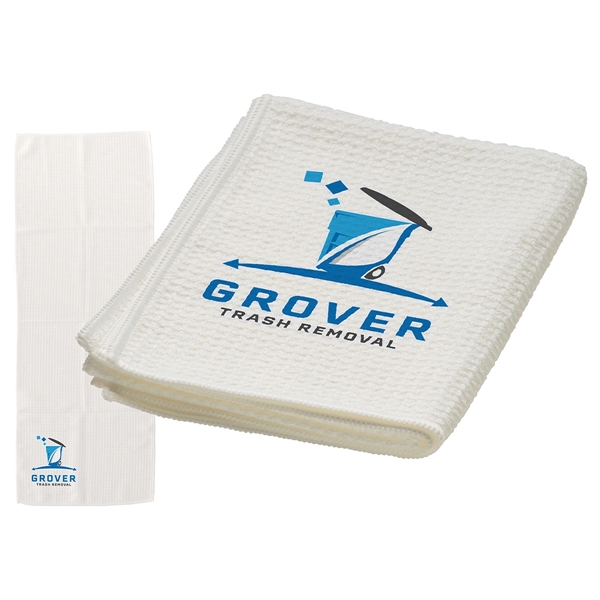 Gridiron 12- x 32- Waffle Microfiber Sports Towel - Gridiron 12- x 32- Waffle Microfiber Sports Towel - Image 3 of 3