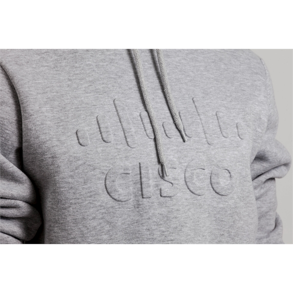 Debossed Heavyweight Pull Over Hoodie Sweatshirt - Debossed Heavyweight Pull Over Hoodie Sweatshirt - Image 1 of 4