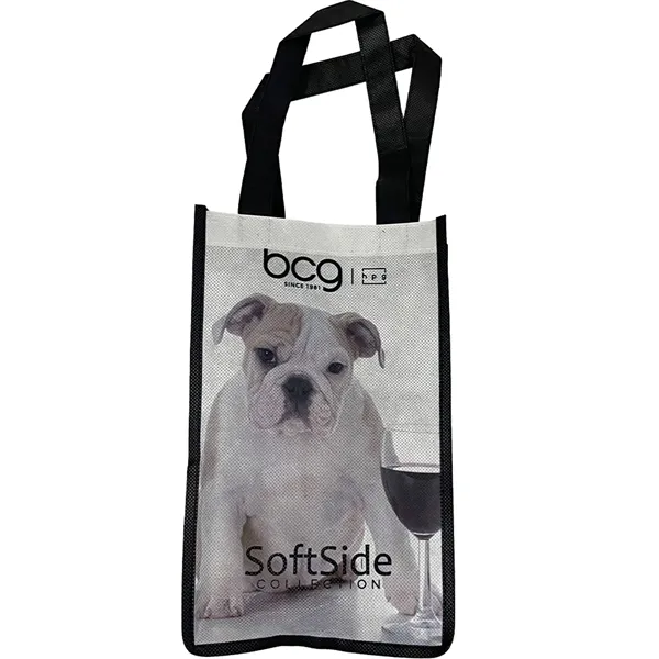 Laminated 2 Bottle Wine Tote Carrier Bag - Laminated 2 Bottle Wine Tote Carrier Bag - Image 0 of 0