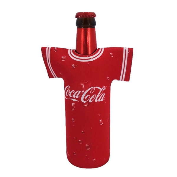 Neoprene T Shirt  Beer Bottle Cooler - Neoprene T Shirt  Beer Bottle Cooler - Image 3 of 8