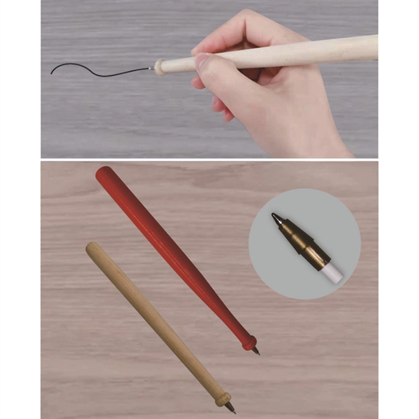 Wooden Baseball Bat Pen - Wooden Baseball Bat Pen - Image 1 of 3