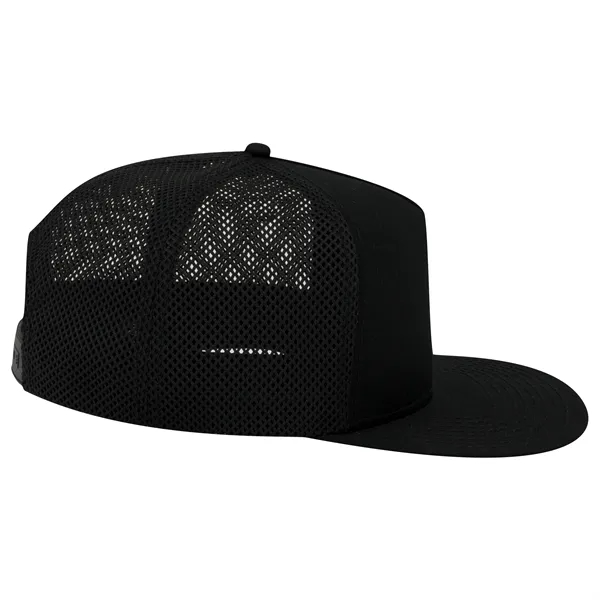 Square Visor/Mesh Back "SNAP" 5 Panel Snapback Hat - Square Visor/Mesh Back "SNAP" 5 Panel Snapback Hat - Image 6 of 6
