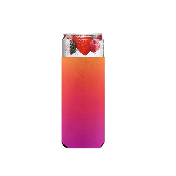 Full Color Slim Foam Bottle Cooler, 12 oz. - Full Color Slim Foam Bottle Cooler, 12 oz. - Image 2 of 2