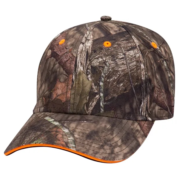 Mossy Oak® Camo Polyester Twill Sandwich Visor 6 Panel Cap - Mossy Oak® Camo Polyester Twill Sandwich Visor 6 Panel Cap - Image 4 of 36