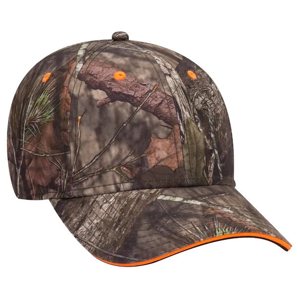 Mossy Oak® Camo Polyester Twill Sandwich Visor 6 Panel Cap - Mossy Oak® Camo Polyester Twill Sandwich Visor 6 Panel Cap - Image 1 of 36