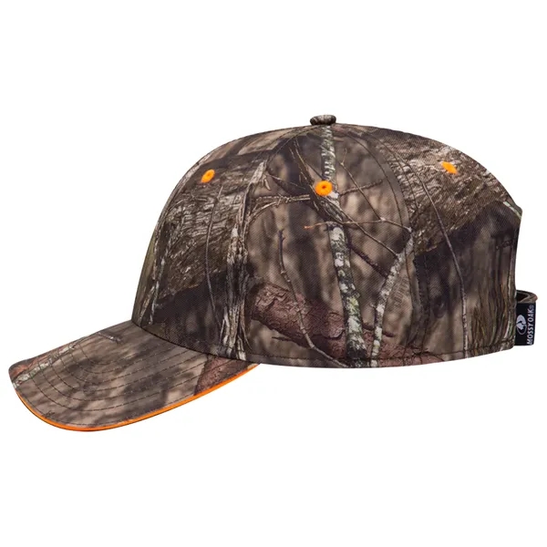 Mossy Oak® Camo Polyester Twill Sandwich Visor 6 Panel Cap - Mossy Oak® Camo Polyester Twill Sandwich Visor 6 Panel Cap - Image 5 of 36