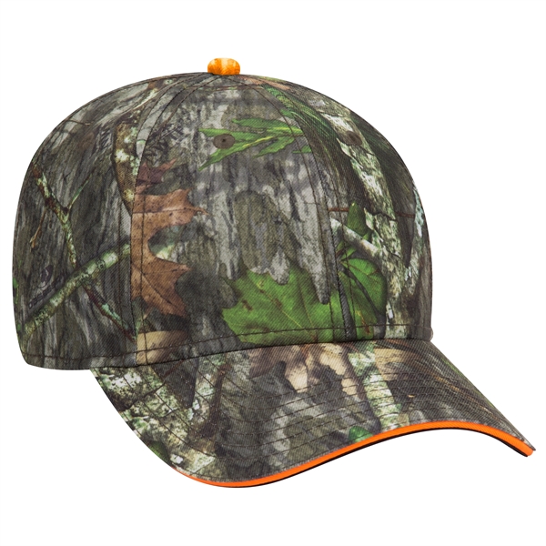 Mossy Oak® Camo Polyester Twill Sandwich Visor 6 Panel Cap - Mossy Oak® Camo Polyester Twill Sandwich Visor 6 Panel Cap - Image 7 of 36
