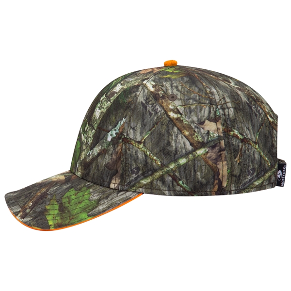 Mossy Oak® Camo Polyester Twill Sandwich Visor 6 Panel Cap - Mossy Oak® Camo Polyester Twill Sandwich Visor 6 Panel Cap - Image 11 of 36