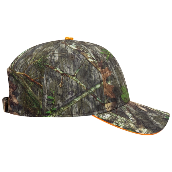 Mossy Oak® Camo Polyester Twill Sandwich Visor 6 Panel Cap - Mossy Oak® Camo Polyester Twill Sandwich Visor 6 Panel Cap - Image 12 of 36