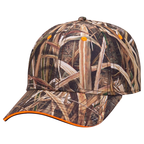 Mossy Oak® Camo Polyester Twill Sandwich Visor 6 Panel Cap - Mossy Oak® Camo Polyester Twill Sandwich Visor 6 Panel Cap - Image 16 of 36