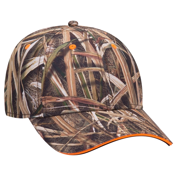 Mossy Oak® Camo Polyester Twill Sandwich Visor 6 Panel Cap - Mossy Oak® Camo Polyester Twill Sandwich Visor 6 Panel Cap - Image 13 of 36