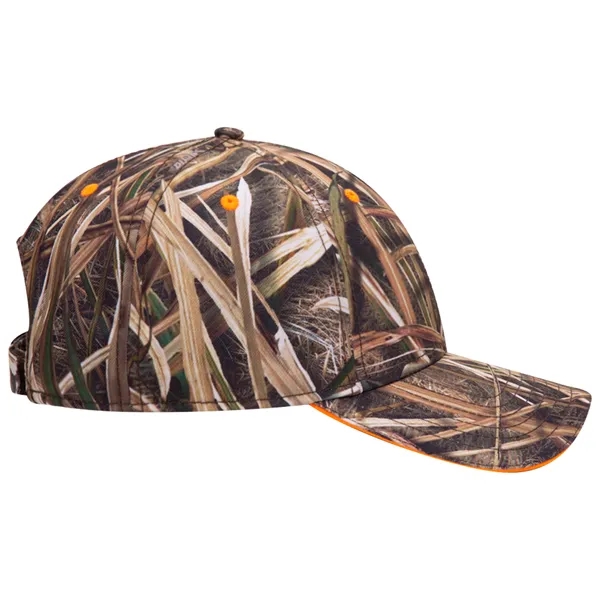 Mossy Oak® Camo Polyester Twill Sandwich Visor 6 Panel Cap - Mossy Oak® Camo Polyester Twill Sandwich Visor 6 Panel Cap - Image 18 of 36