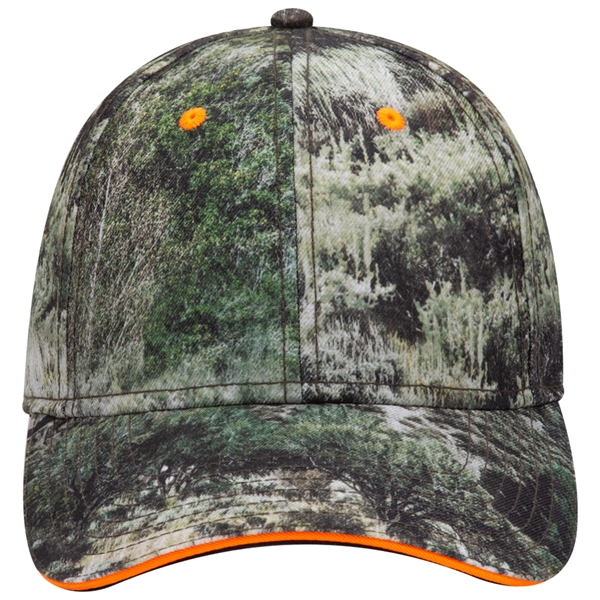 Mossy Oak® Camo Polyester Twill Sandwich Visor 6 Panel Cap - Mossy Oak® Camo Polyester Twill Sandwich Visor 6 Panel Cap - Image 21 of 36