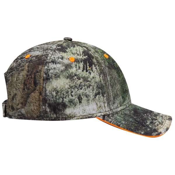 Mossy Oak® Camo Polyester Twill Sandwich Visor 6 Panel Cap - Mossy Oak® Camo Polyester Twill Sandwich Visor 6 Panel Cap - Image 24 of 36