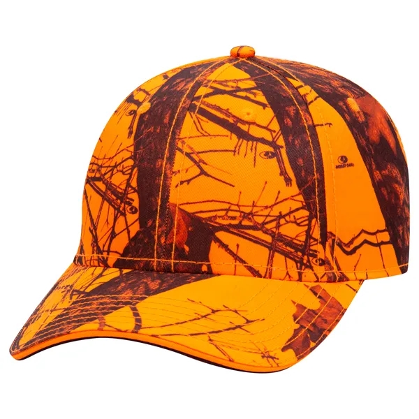 Mossy Oak® Camo Polyester Twill Sandwich Visor 6 Panel Cap - Mossy Oak® Camo Polyester Twill Sandwich Visor 6 Panel Cap - Image 28 of 36