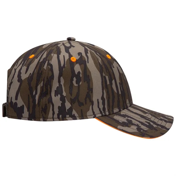 Mossy Oak® Camo Polyester Twill Sandwich Visor 6 Panel Cap - Mossy Oak® Camo Polyester Twill Sandwich Visor 6 Panel Cap - Image 36 of 36