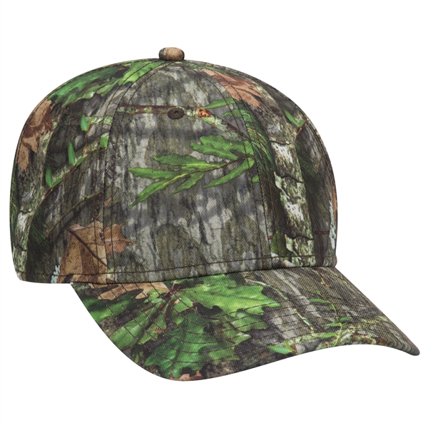 Mossy Oak® Camouflage Polyester Twill 6 Panel Baseball Cap - Mossy Oak® Camouflage Polyester Twill 6 Panel Baseball Cap - Image 7 of 36